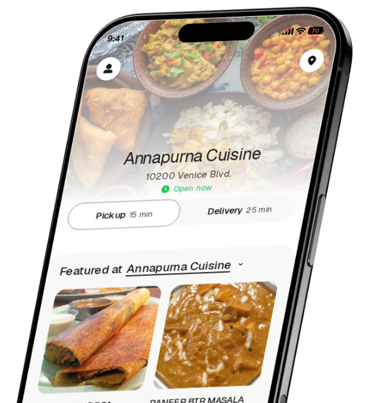 Annapurna Cuisine app preview